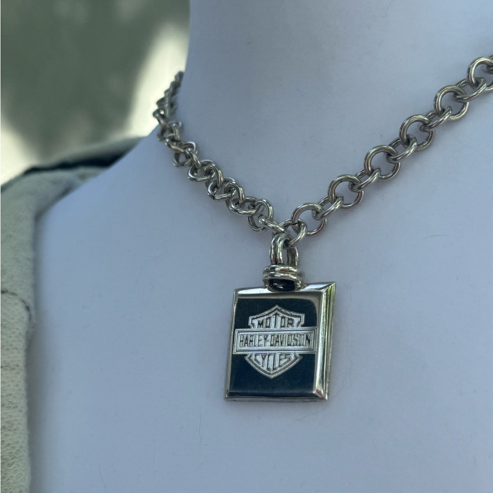 Harley-Davidson Heavy Silver 925 Necklace.  One of a kind!